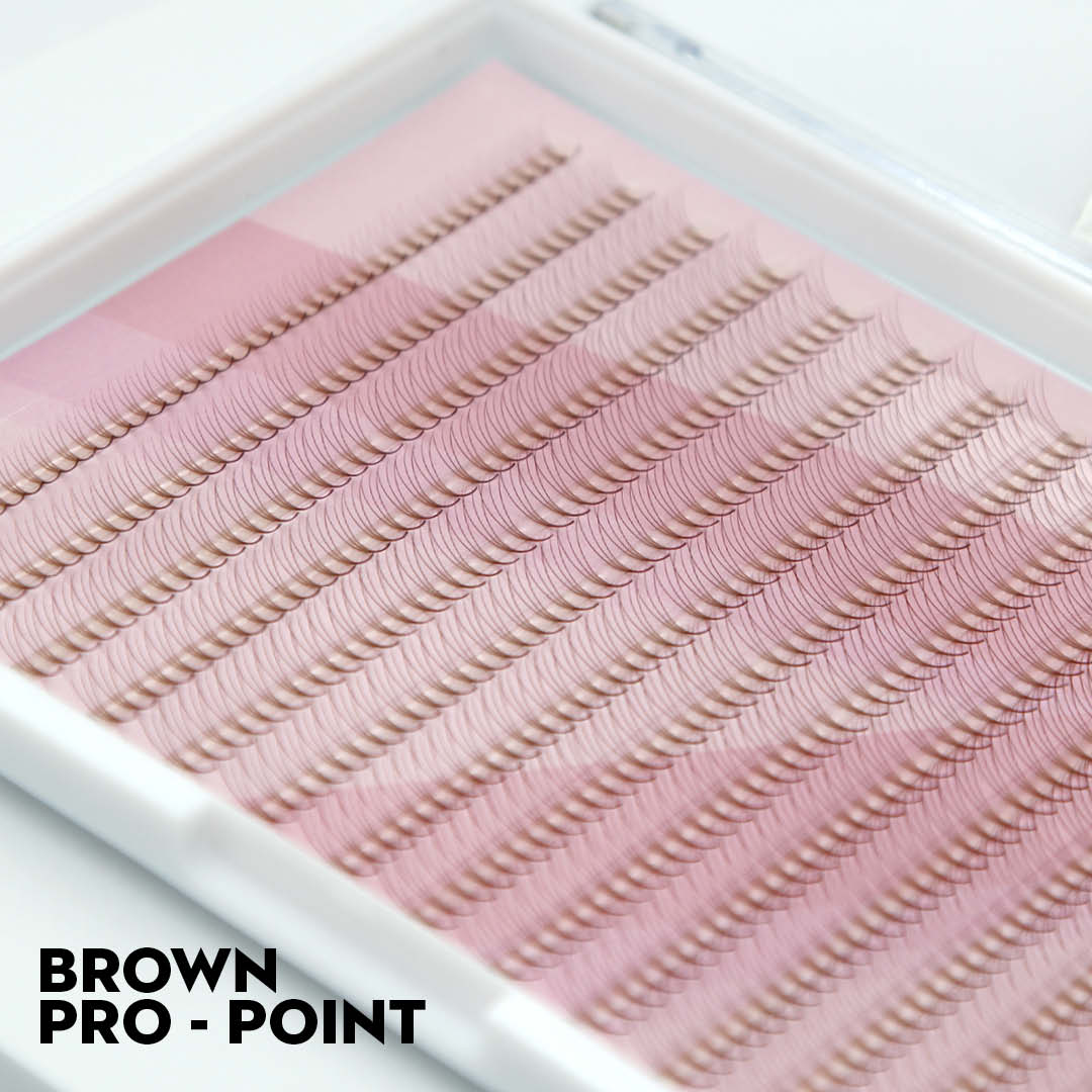 Brown Lashes Saver Bundle - x4 Trays - Matte Dark/Short Stem/Pro-point - One V Salon