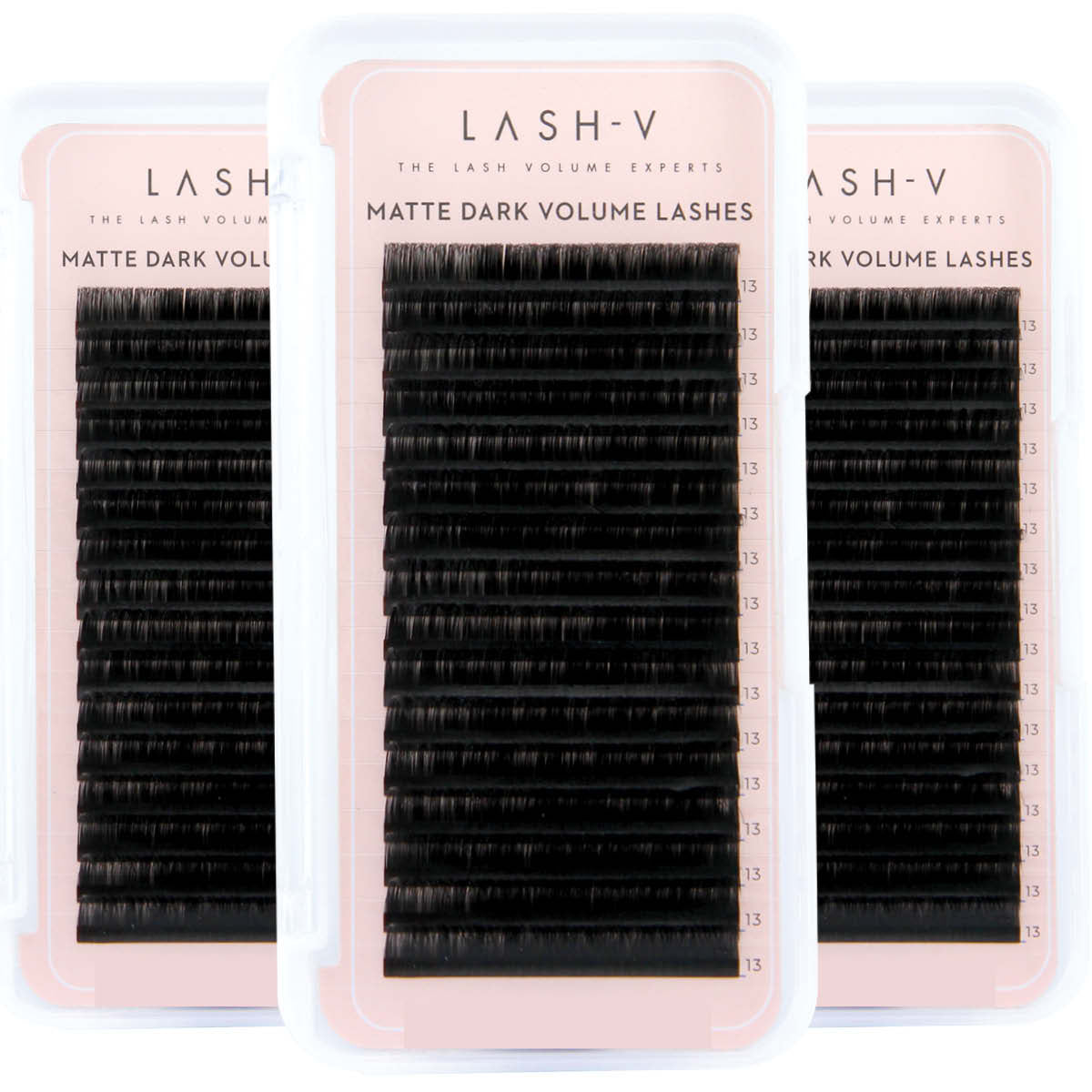 Matte Dark Volume Lashes Saver Bundle - x3 - 0.03/ 0.05/ 0.07 - One V Salon