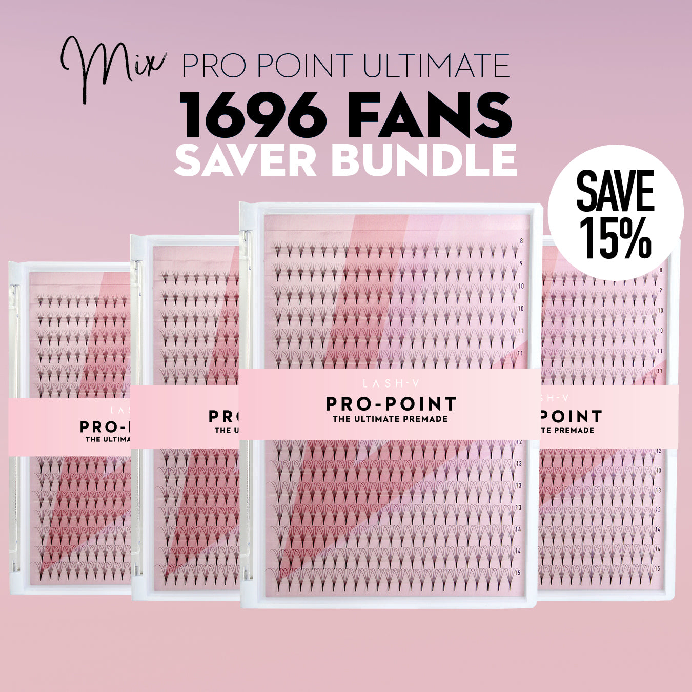 Pro-Point Ultimate Saver Bundle - 1696 Fans - One V Salon
