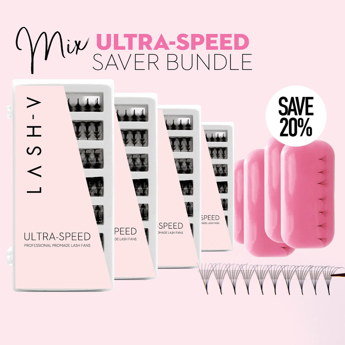 3700 Ultra-Speed Pack - 4 x silicone pads Saver Bundle - One V Salon
