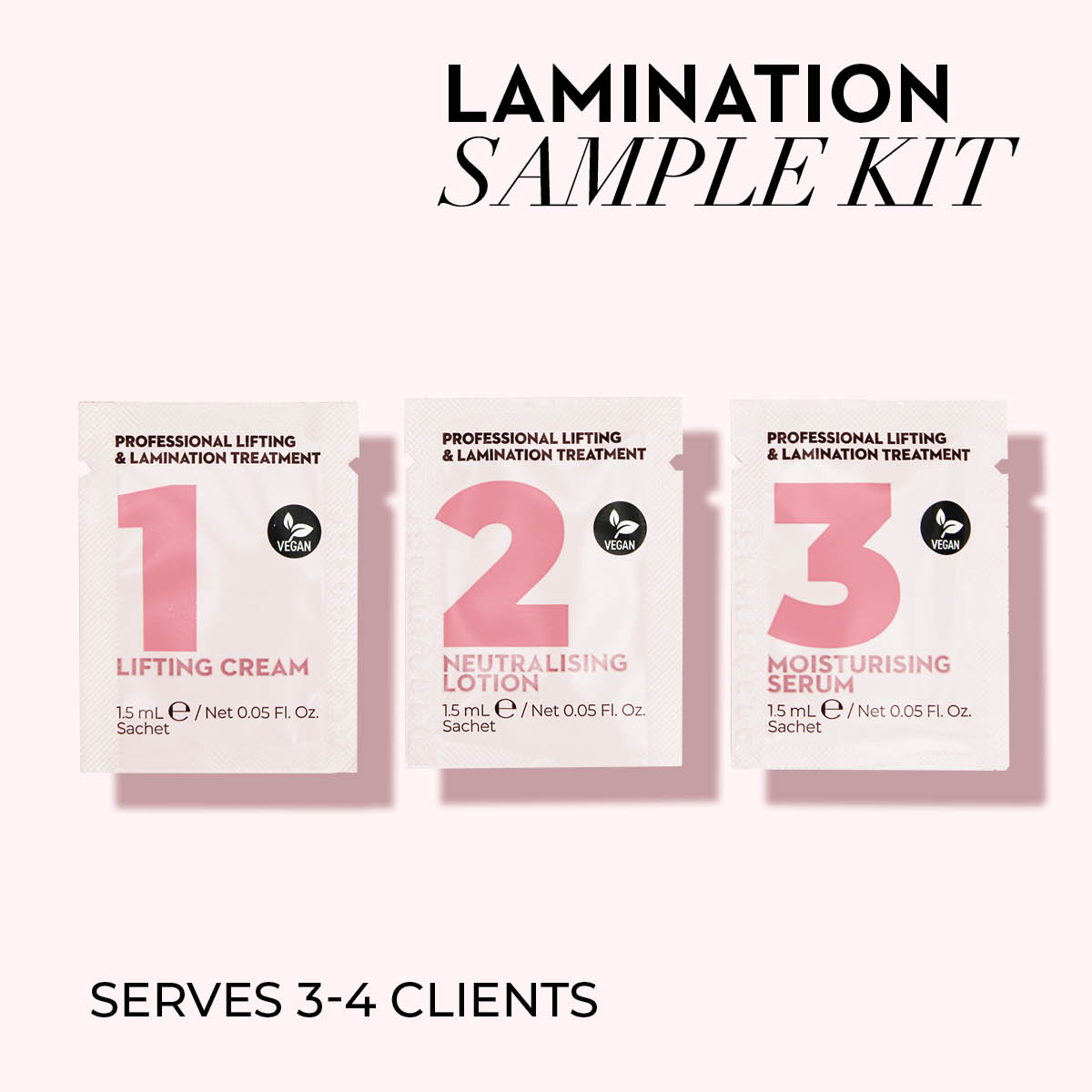 Lash Lift & Brow Lamination Sample Kit - One V Salon