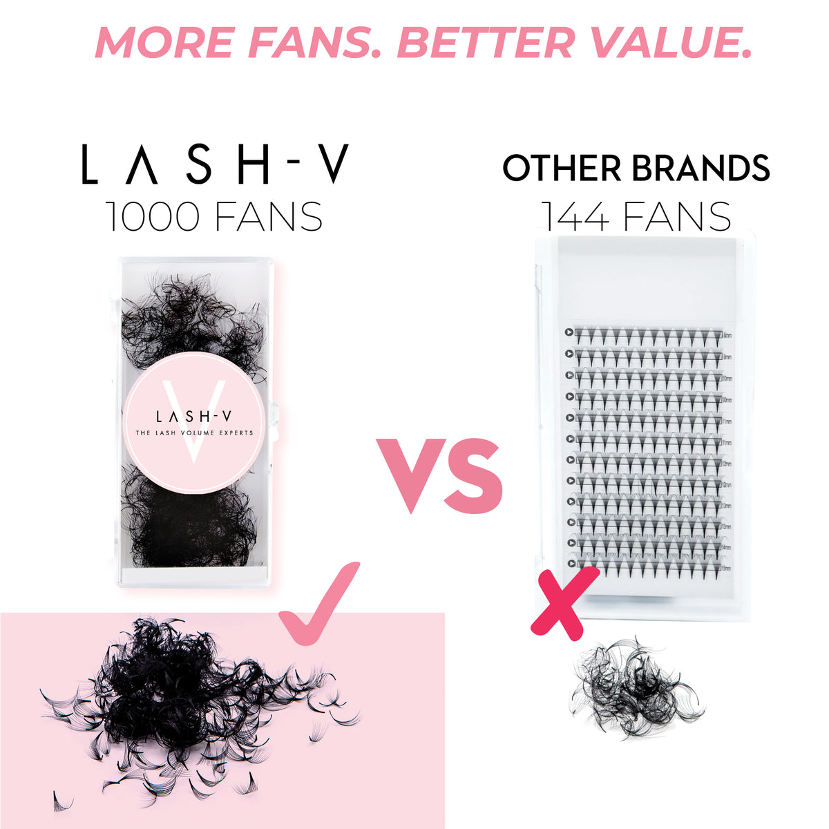 4D Promade Loose - 1000 Fans - One V Salon