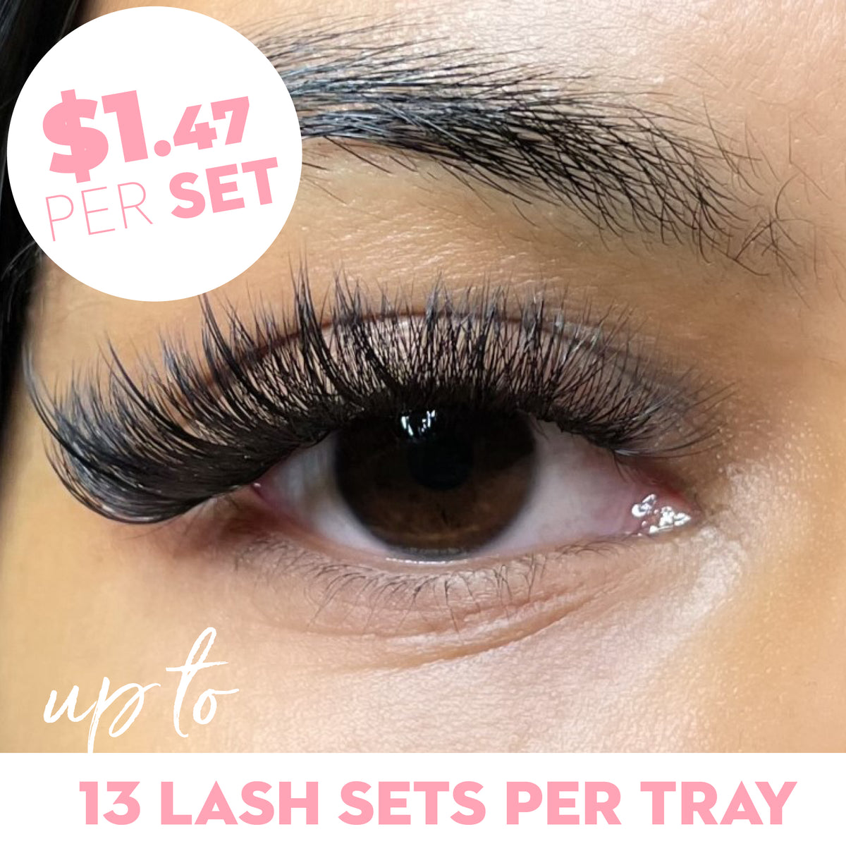 5D Wholesale Premade Lash Fans Loose 1000ct - Salon Supply - One V Salon