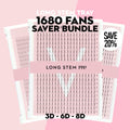 Long Stem Pro Saver Bundle - x3 Trays - 1680 Fans - One V Salon