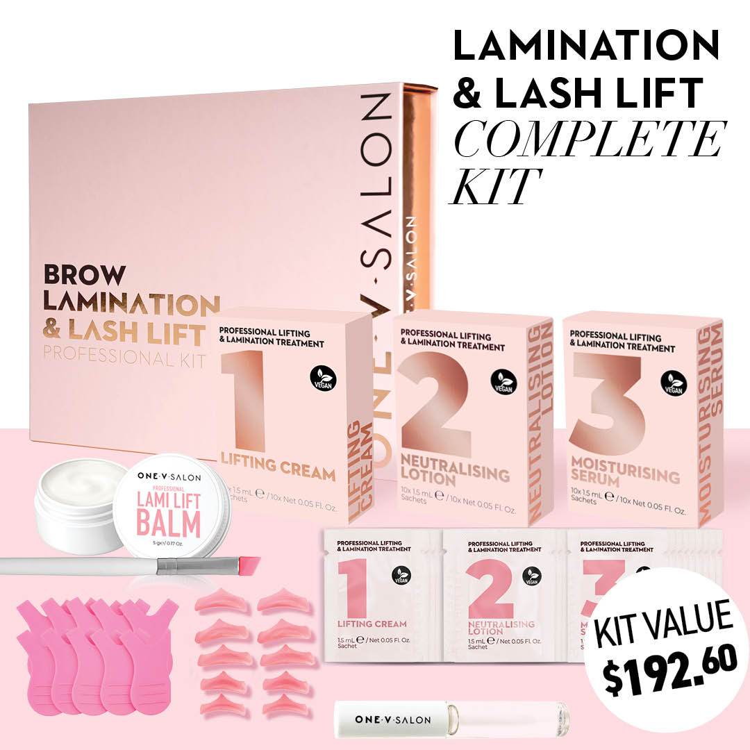 Brow Lamination & Lash Lift Professional Complete Kit - One V Salon