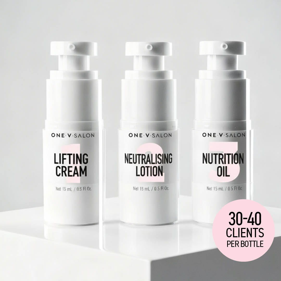 Lash Lift & Brow Lamination Pump Bundle Step 1, 2 & 3. - One V Salon