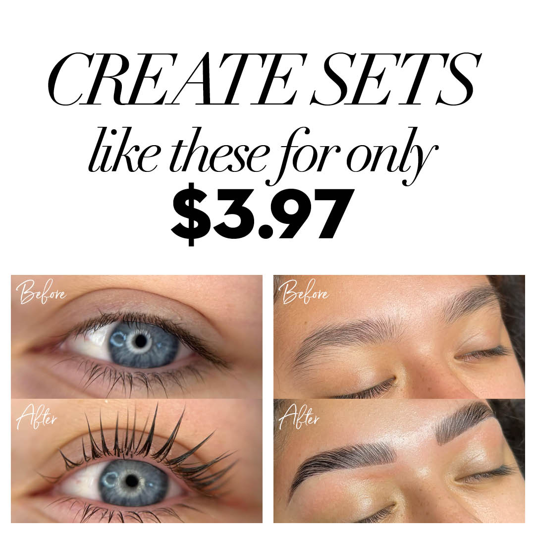 Brow Lamination & Lash Lift Professional Pump Complete Combo Kit - One V Salon