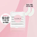 Sample Short Stem Pro Lash Fans - up to 80 Fans - One V Salon