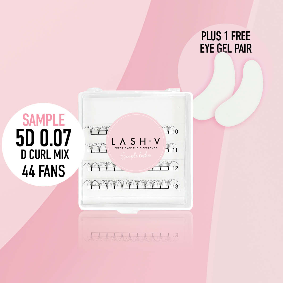 Sample Short Stem Pro Lash Fans - up to 80 Fans - One V Salon