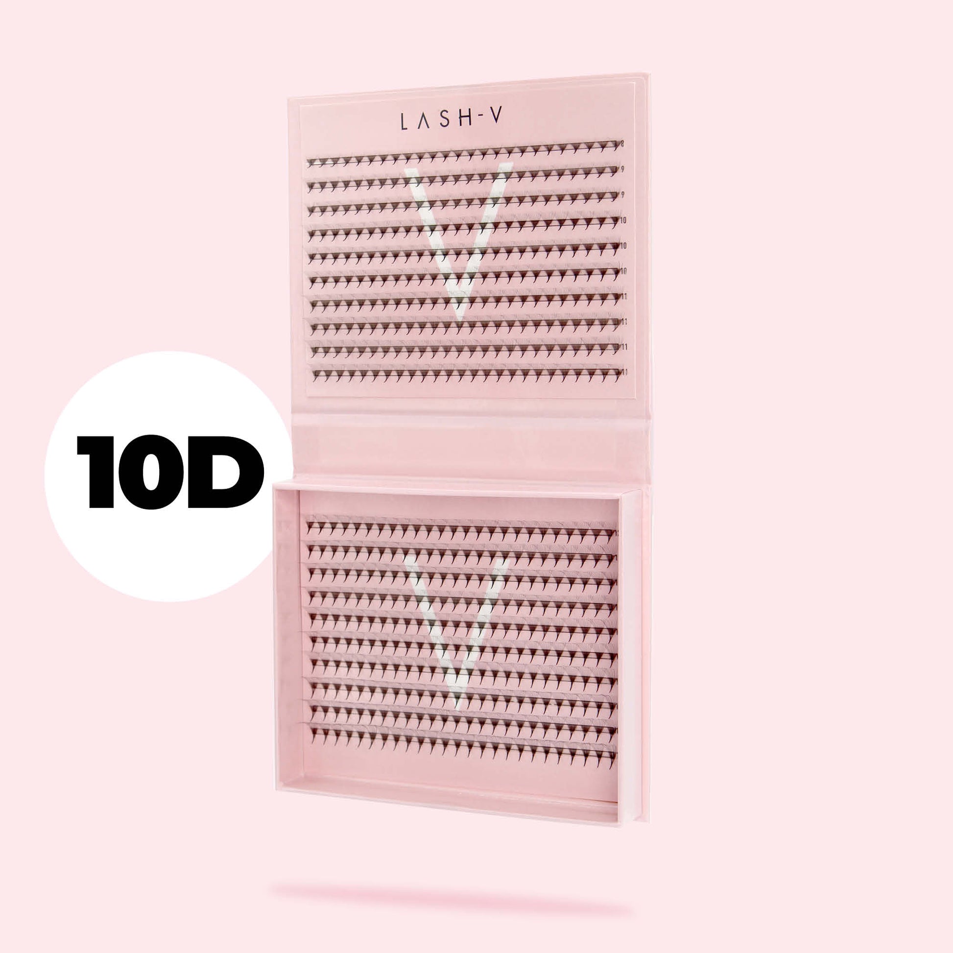 10D Promade Fans NEW XXL Tray 500 - Premade Volume Fans - One V Salon