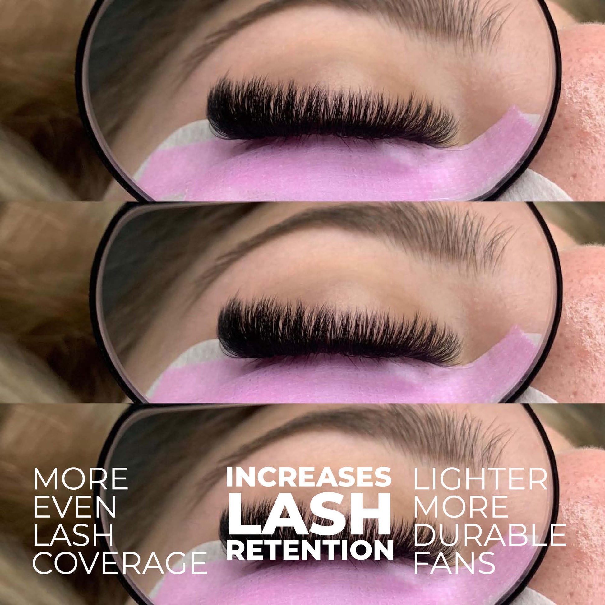 14D Promade Fans NEW XXL Tray 400 - Premade Volume Fans - One V Salon