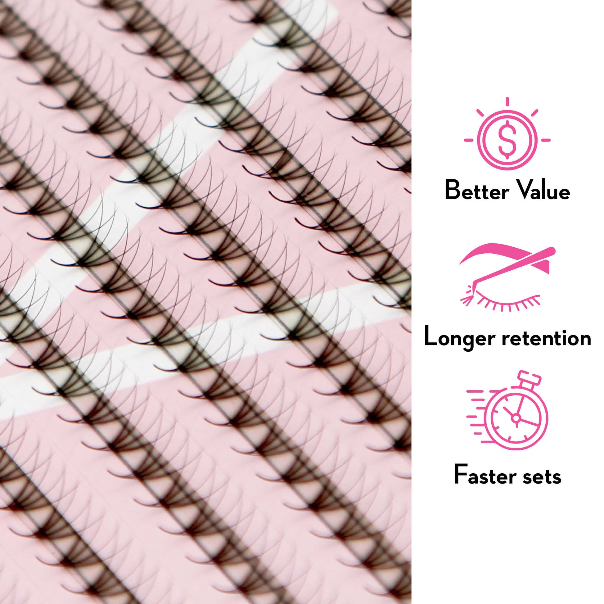 4D Promade Fans NEW XXL Tray 600 - Premade Volume Fans - One V Salon