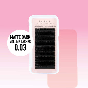 Matte Dark Volume Lashes - 0.03 - One V Salon