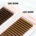 Matte Dark Volume - Light Brown Lashes - 0.03 - One V Salon