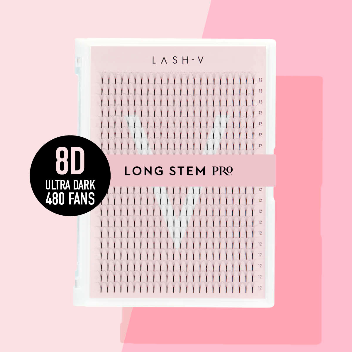 8D Long Stem Pro - 480 Fans - One V Salon