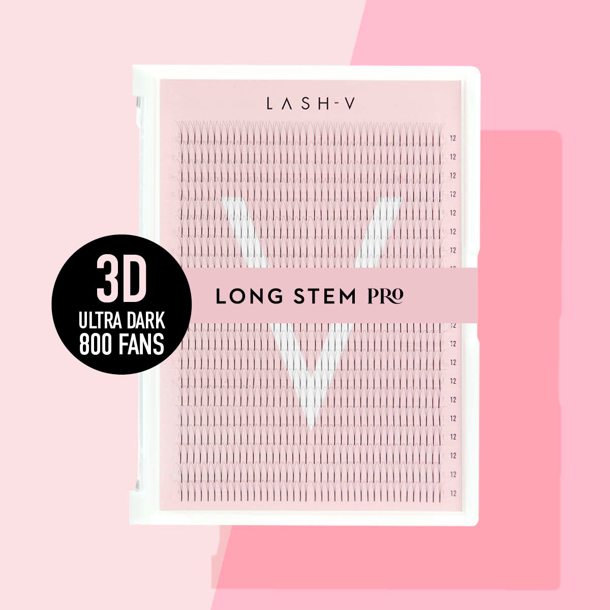 3D Long Stem Pro - 800 Fans - One V Salon