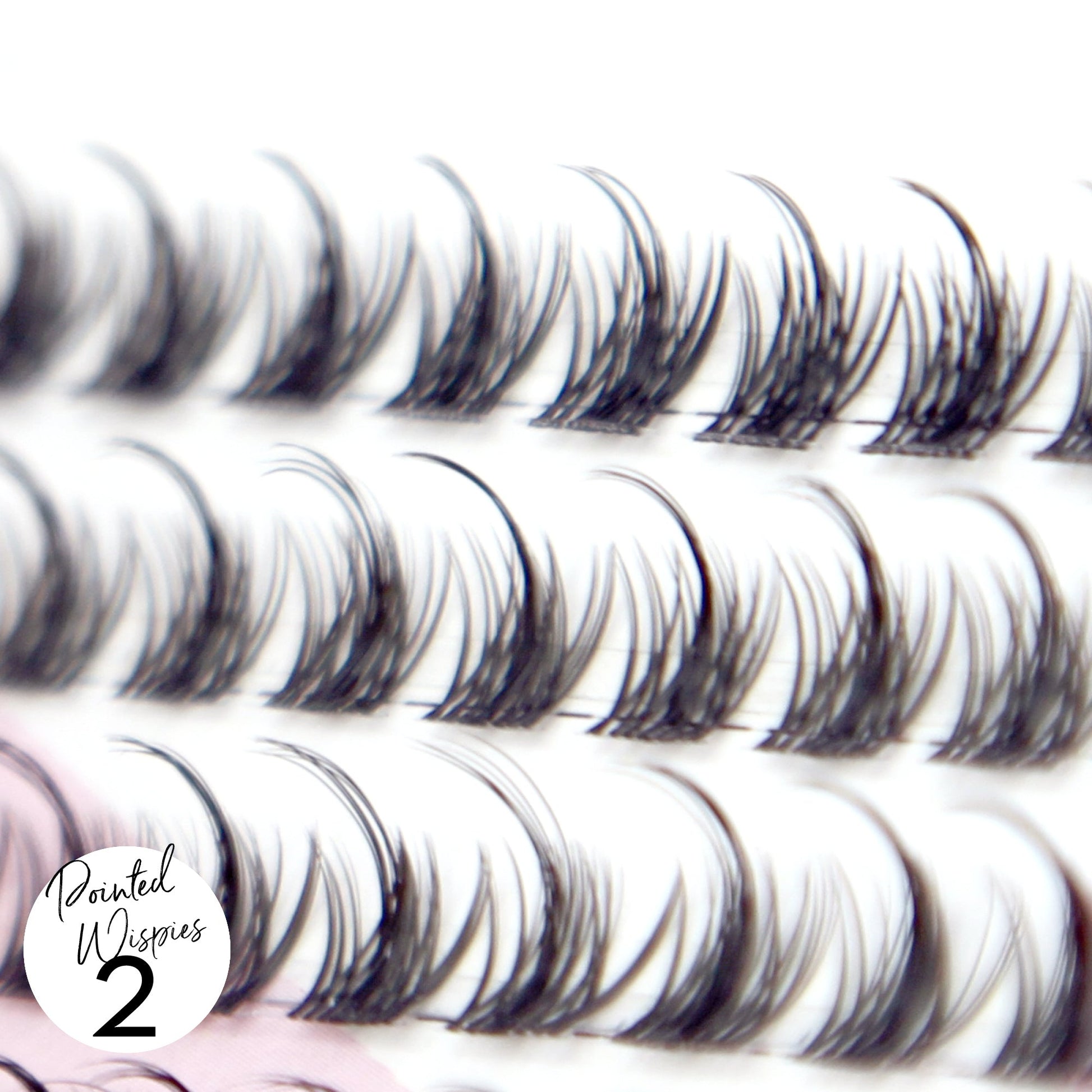 Miss Wispy Cluster Lashes - 77 Clusters Style 2 Pointed Wispies Combo Kit - One V Salon