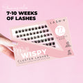 Miss Wispy Cluster Lashes - 77 Clusters Style 2 Pointed Wispies Combo Kit - One V Salon