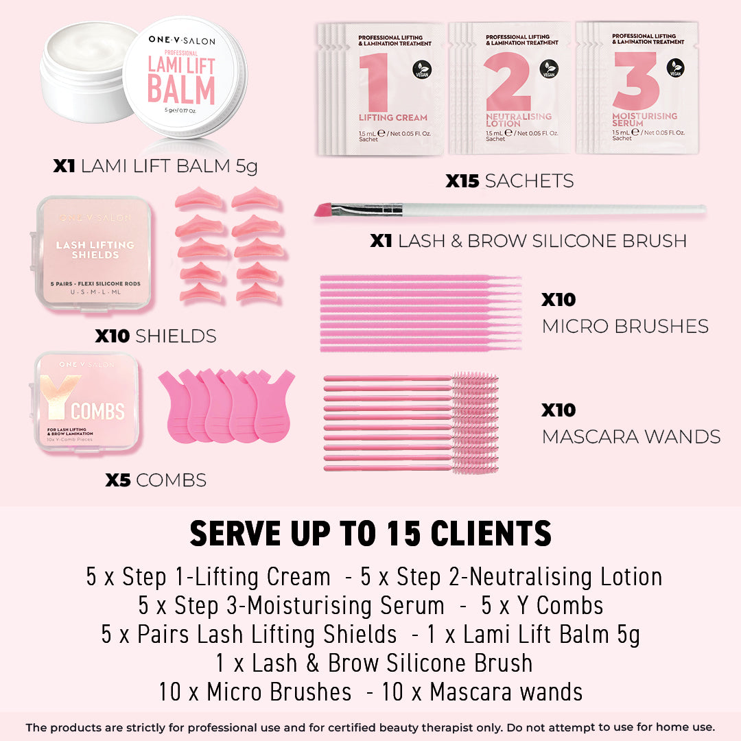 Lash Lift & Brow Lamination Professional Starter Kit - One V Salon