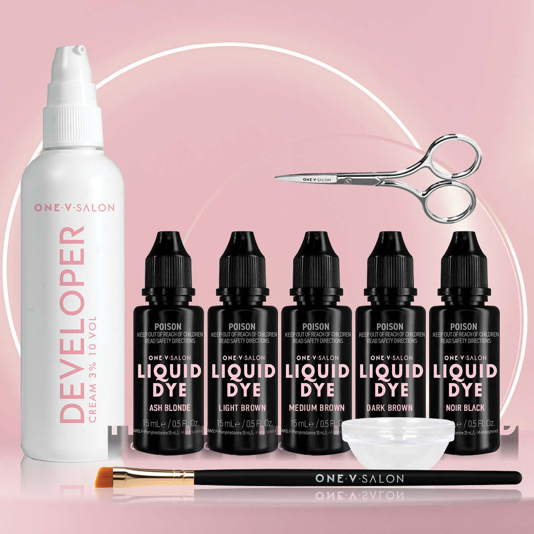 Brow Liquid Dye Complete Combo Kit  - X5 colours - One V Salon