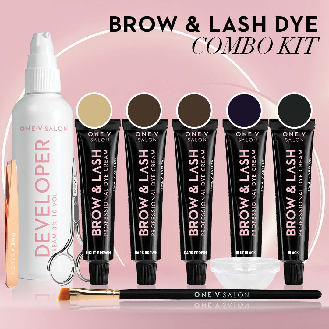 Brow & Lash Cream Dye Complete Combo Kit - One V Salon