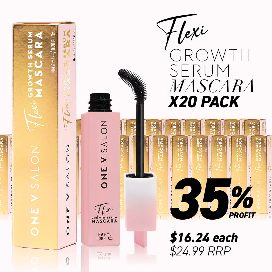 Flexi Growth Serum Mascara - (Bundle Packs) - One V Salon