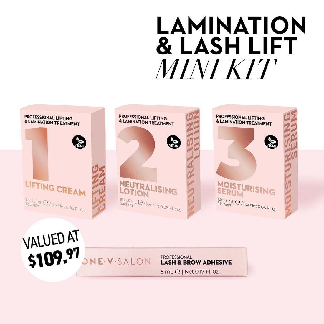Brow Lamination & Lash Lift Mini Kit - One V Salon
