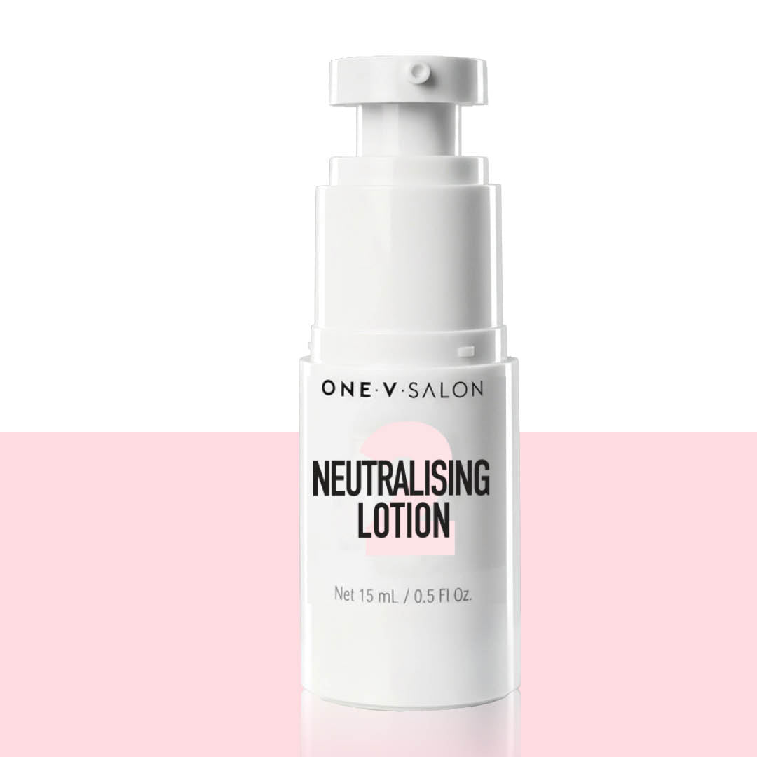 Lash Lift & Brow Lamination - Step 2 - Neutralising Lotion - Pump - One V Salon