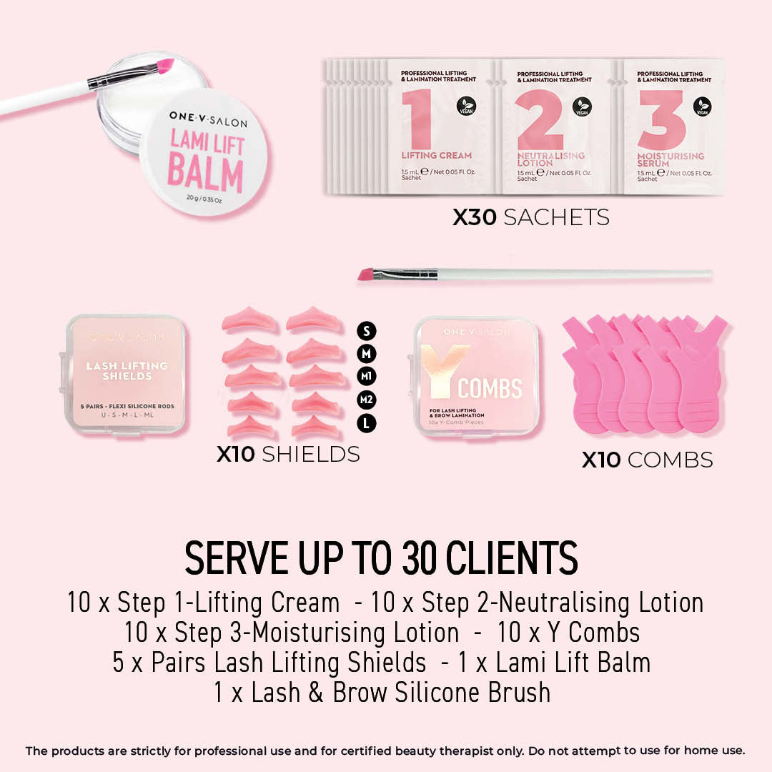NEW Brow Lamination & Lash Lift Professional Limited Edition Kit - One V Salon