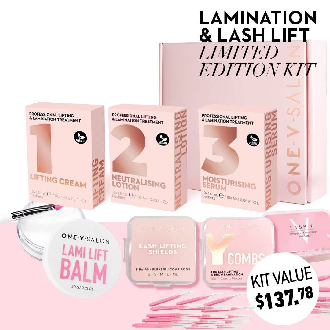 NEW Brow Lamination & Lash Lift Professional Limited Edition Kit - One V Salon