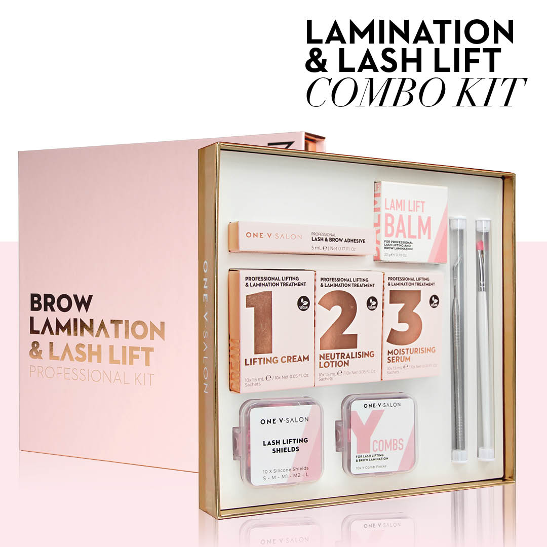 Brow Lamination & Lash Lift Professional Complete Combo Kit - One V Salon