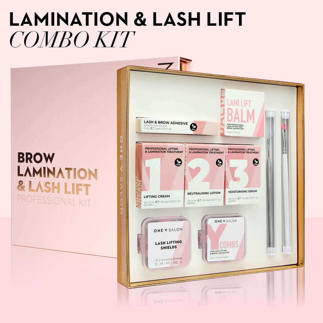 Brow Lamination & Lash Lift Professional Complete Combo Kit - One V Salon