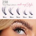 Luxe 3D Flawless -PETITE WISPY- 238 DIY Cluster Lashes - One V Salon