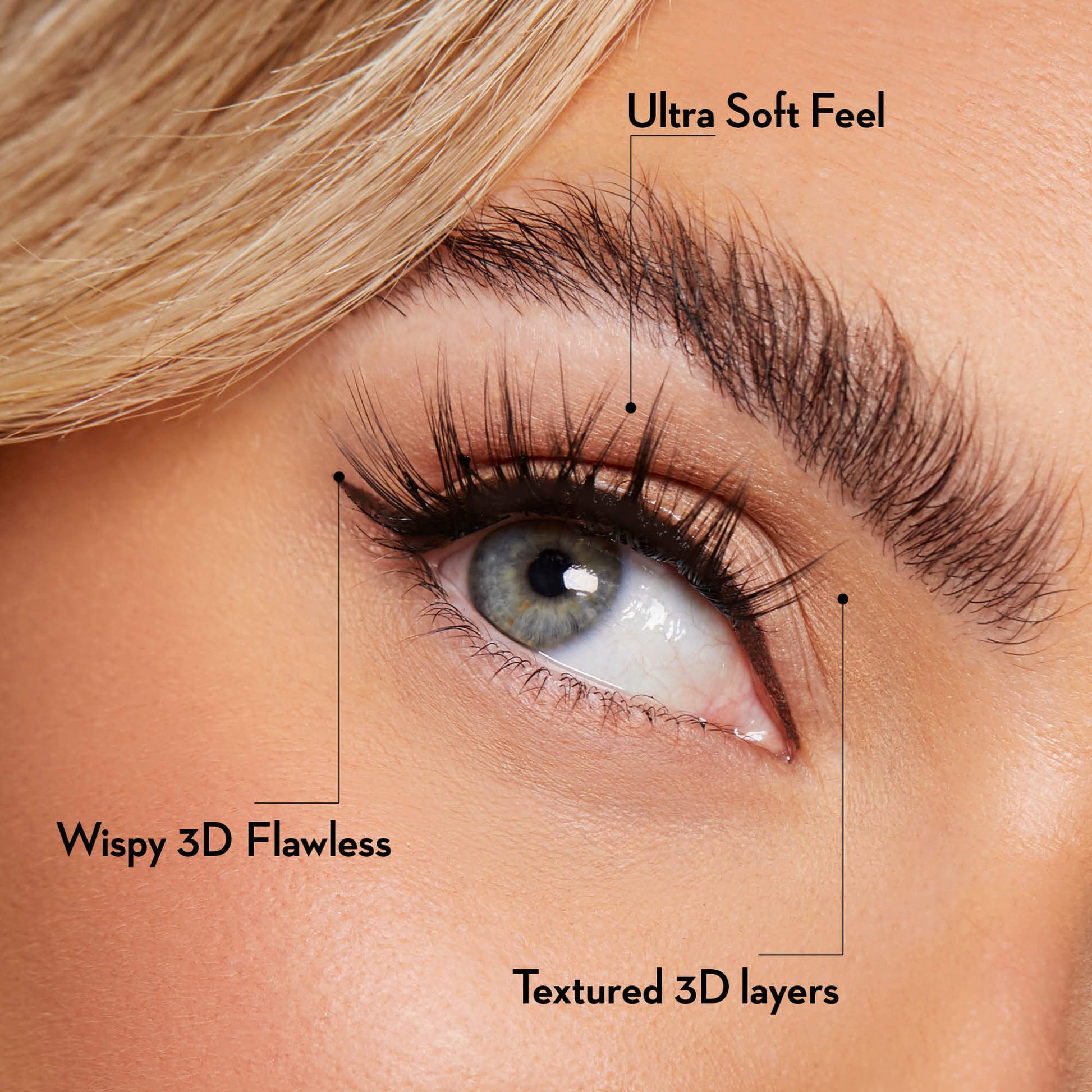 Luxe 3D Flawless -PETITE WISPY- 238 DIY Cluster Lashes - One V Salon