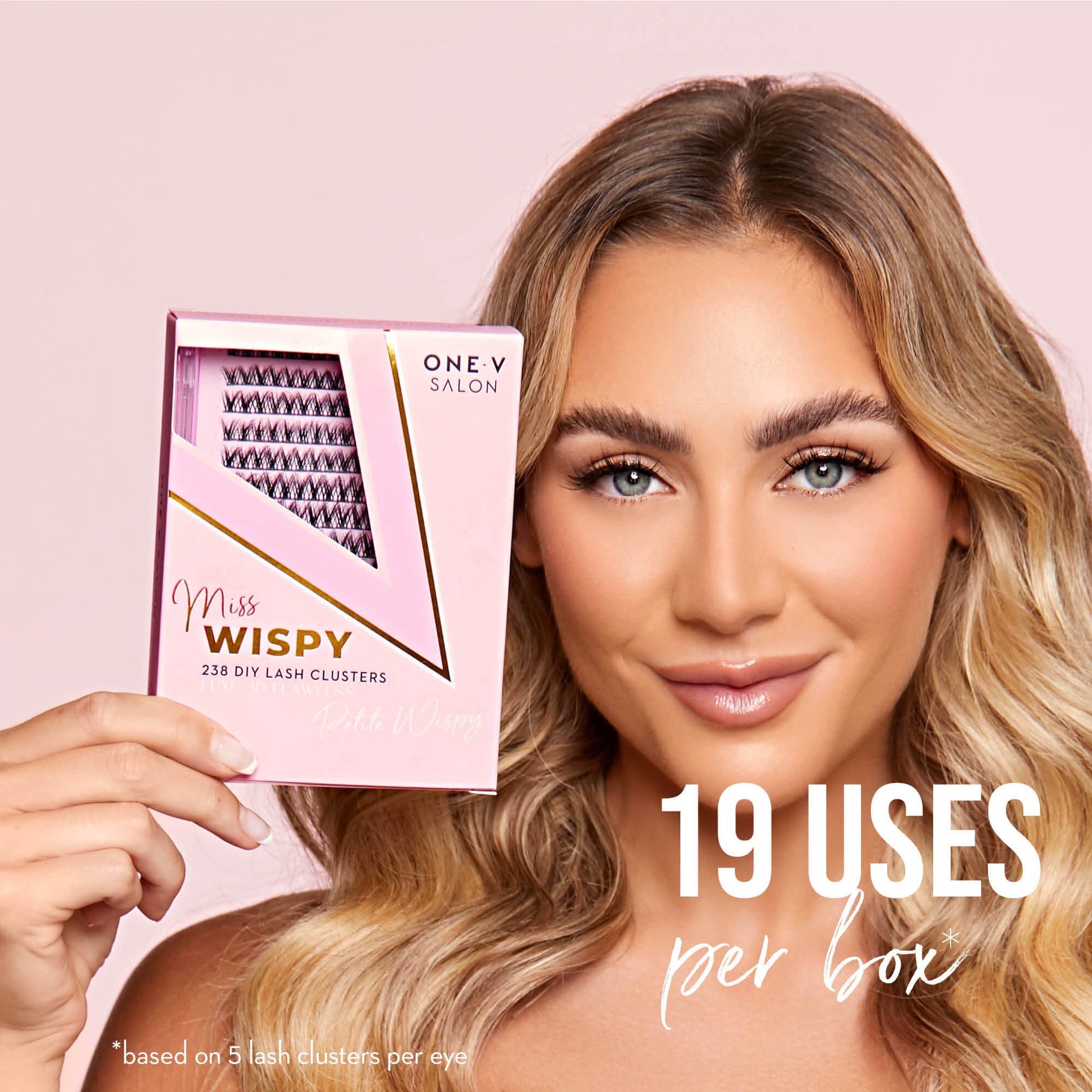 Luxe 3D Flawless -PETITE WISPY- 238 DIY Cluster Lashes - One V Salon