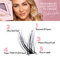 Luxe 3D Flawless -PETITE WISPY- 238 DIY Cluster Lashes - One V Salon