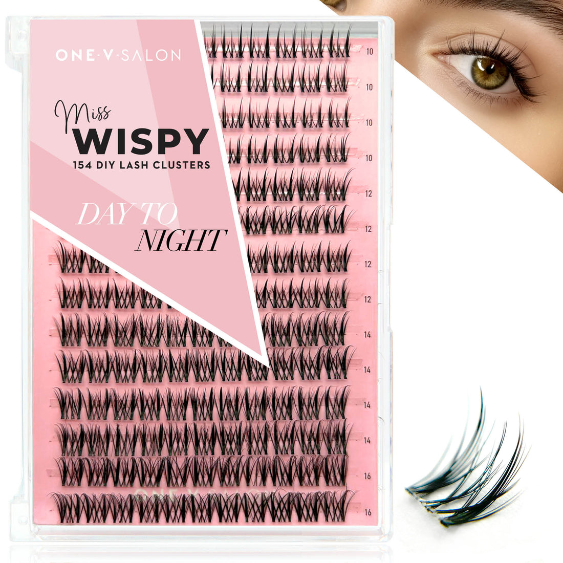 Miss Wispy Cluster Lashes - Day to Night - One V Salon