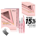 Luxe 3D Flawless - Girls Night - 168 DIY Cluster Lashes Combo Kit (Bundle Pack) - One V Salon