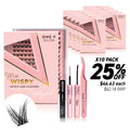 Luxe 3D Flawless -Hollywood - 140 DIY Cluster Lashes Complete Kit (Bundle Kit) - One V Salon