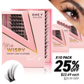 Luxe 3D Flawless - Fox Eye - 140 DIY Cluster Lashes (Bundle Pack) - One V Salon