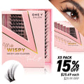 Luxe 3D Flawless - Fox Eye - 140 DIY Cluster Lashes (Bundle Pack) - One V Salon