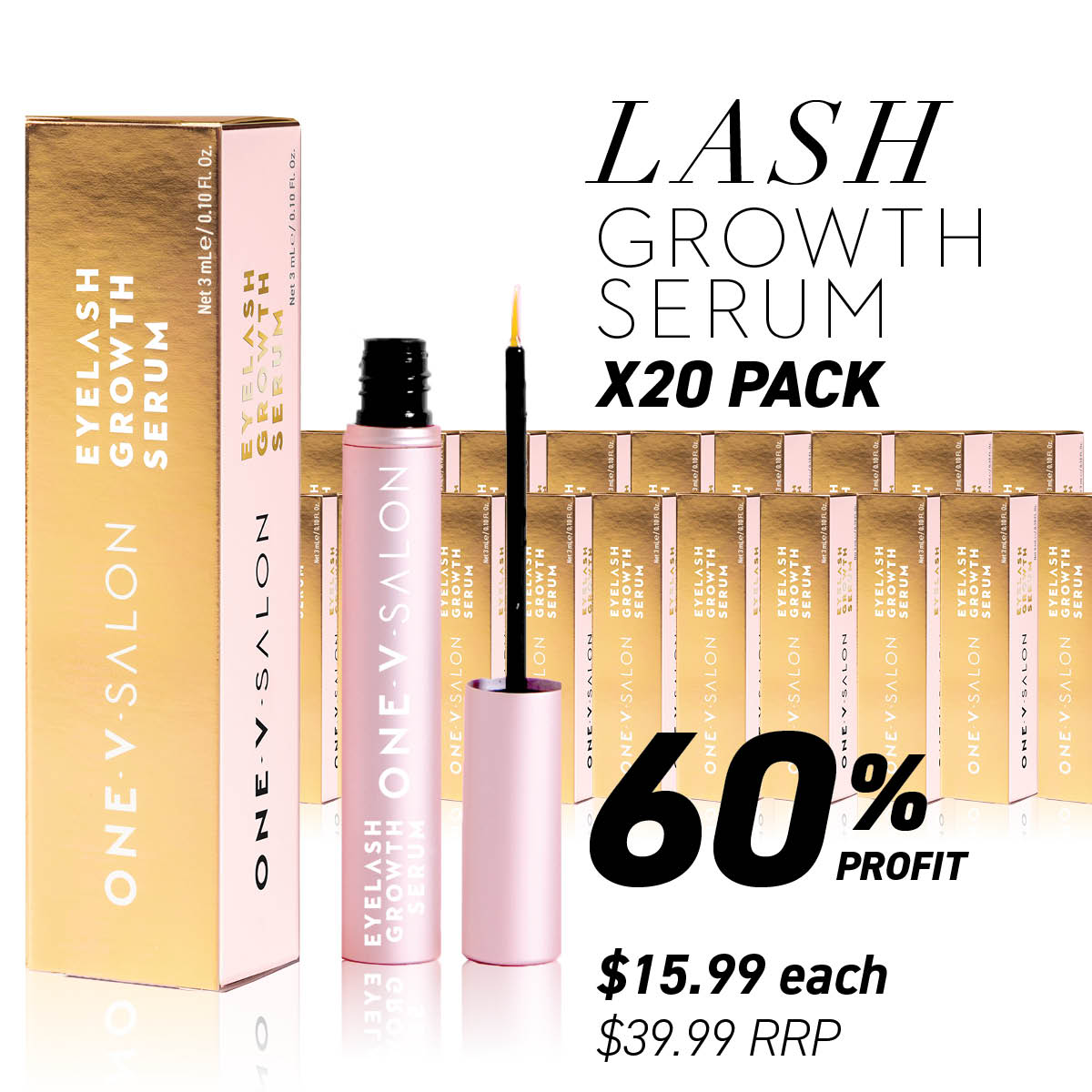 Eyelash Growth Serum - (Bundle Packs) - One V Salon