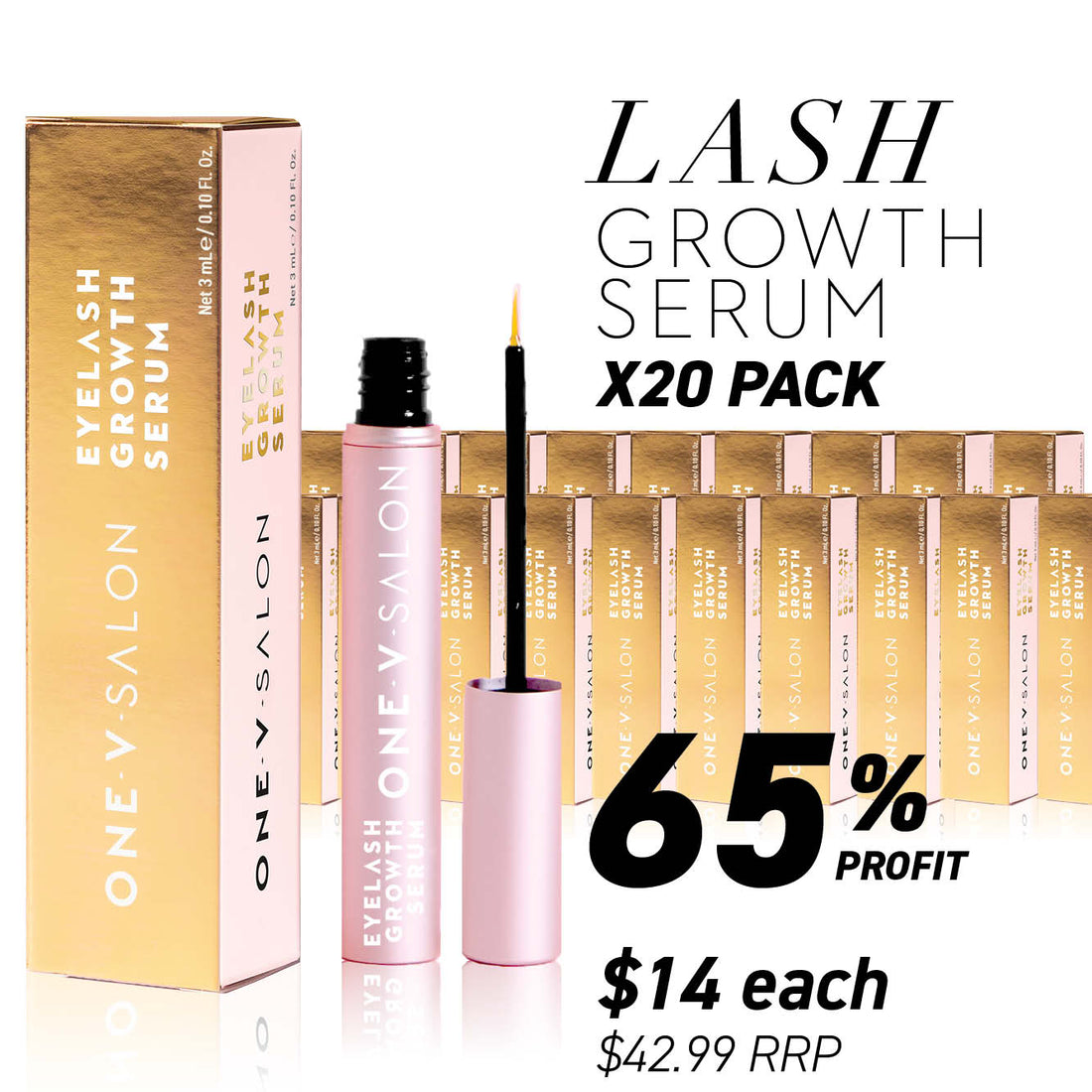 Eyelash Growth Serum - (Bundle Packs) - One V Salon
