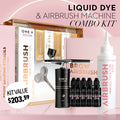 Brow Liquid Dye Complete Combo Kit - X5 colours - Airbrush Liquid Activator - One V Salon