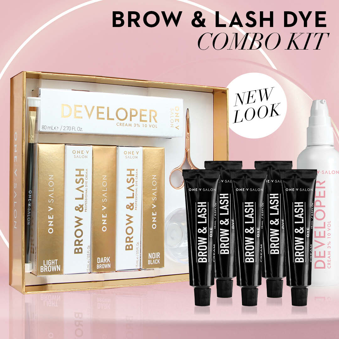 Brow & Lash Cream Dye Complete Combo Kit - One V Salon