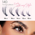 Luxe 3D Flawless - Fox Eye - 140 DIY Cluster Lashes - One V Salon