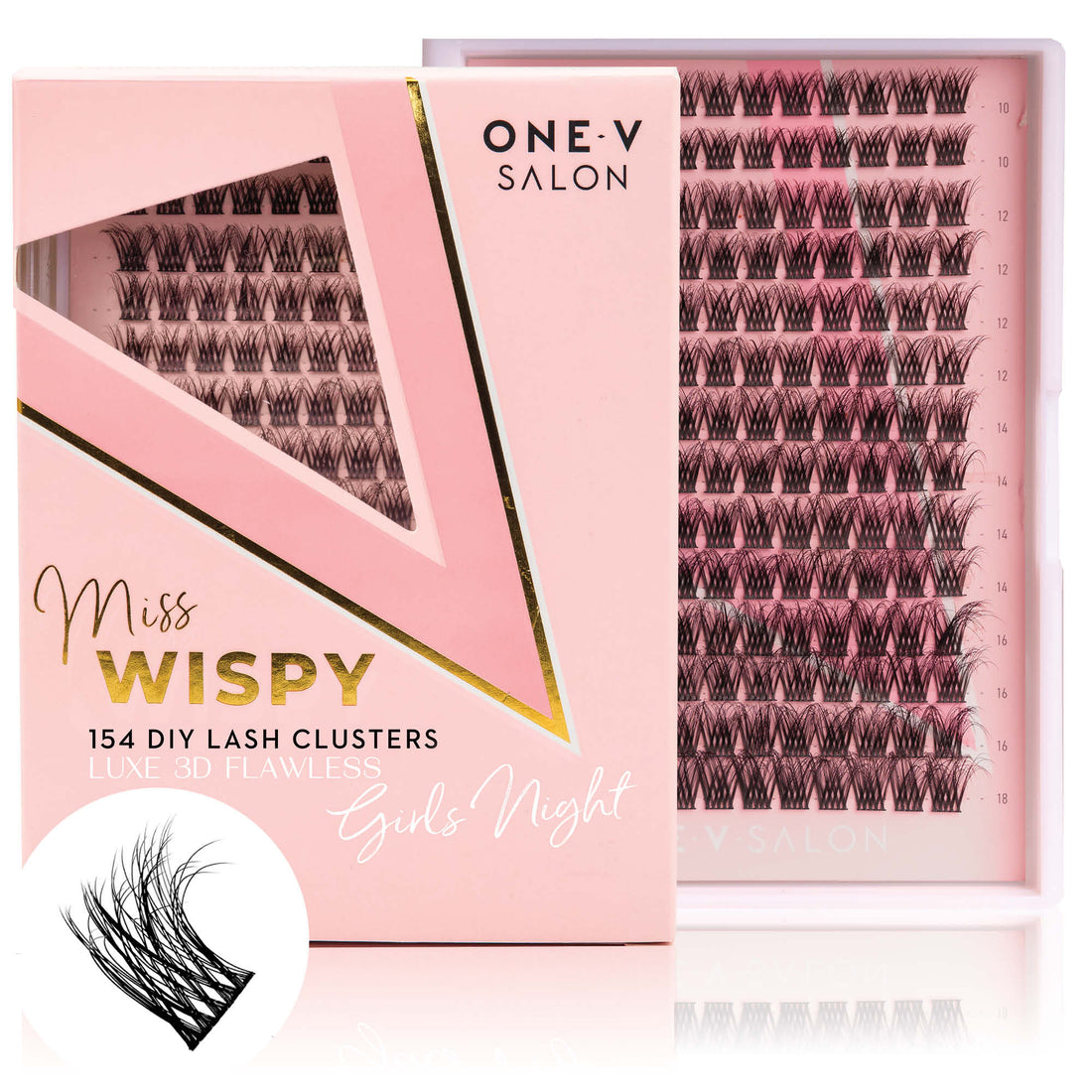 Luxe 3D Flawless - Girls Night - 168 DIY Cluster Lashes - One V Salon