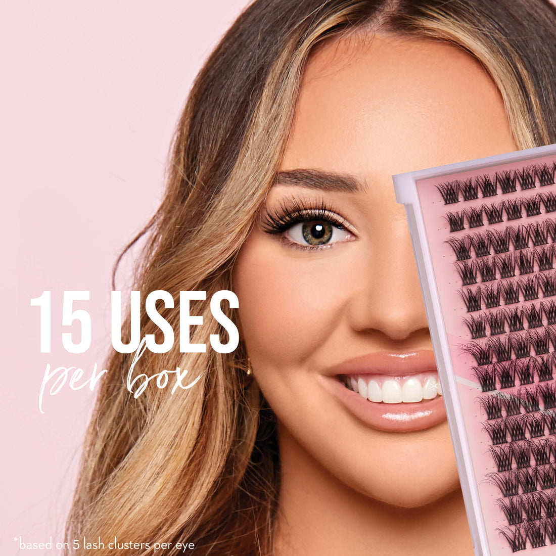 Luxe 3D Flawless - Girls Night - 168 DIY Cluster Lashes - One V Salon