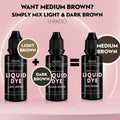 Liquid Dye WITHOUT Henna 15ml + Developer 3% - One V Salon