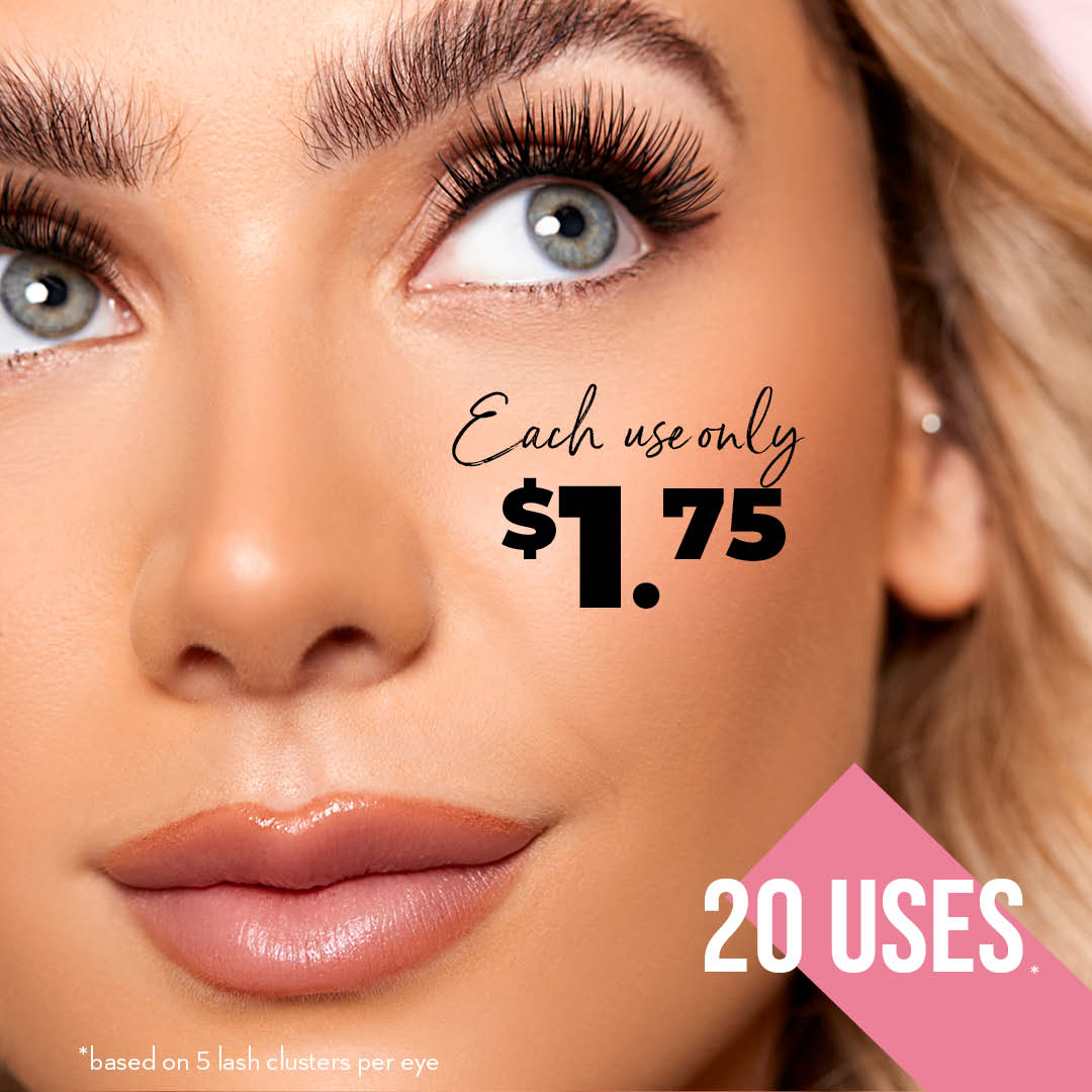 Miss Wispy Press On Preglued Under-lashes Cluster Lashes Day to Night - One V Salon